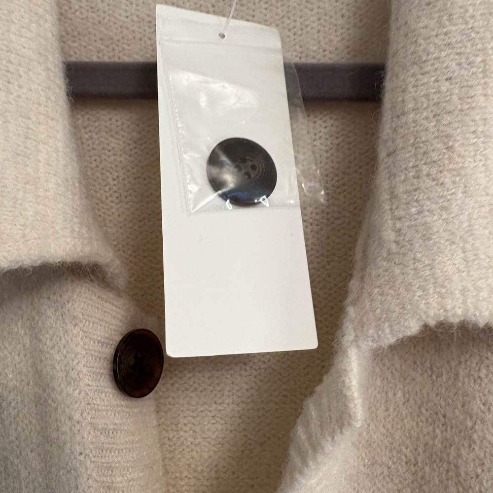 Treasure & Bond Men’s Ivory Alpaca/Merino Wool Button-Front Cardigan Size L NWT - Picture 9 of 10